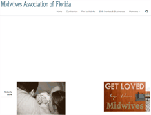 Tablet Screenshot of floridalovesmidwives.org